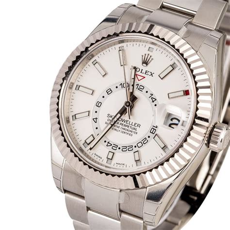 rolex white face watches